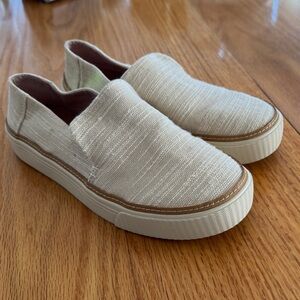 Toms Natural Canvas Slip-On Sneakers